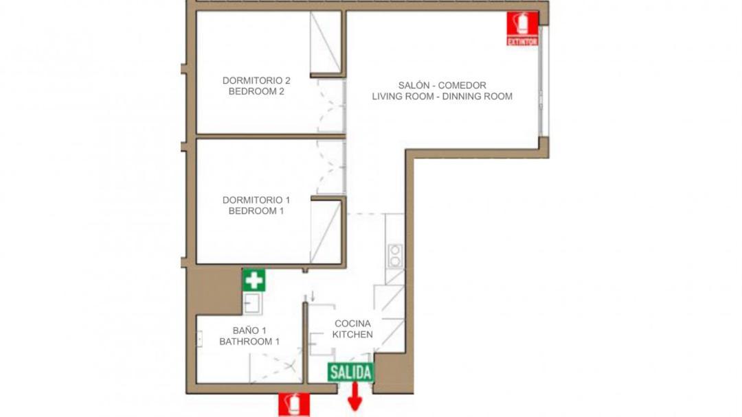 2 Bedrooms 1 Bathroom Furnished - Justicia - Executive Style - Mintystay Madrid Exterior photo